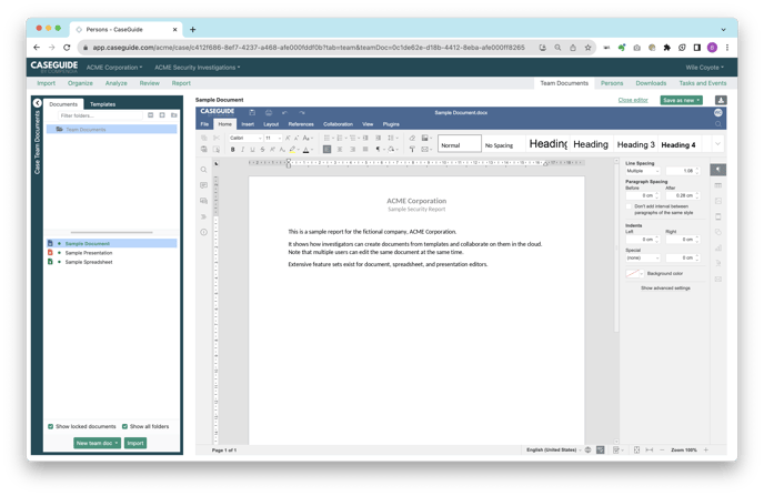 CaseGuide_Team Documents_Document